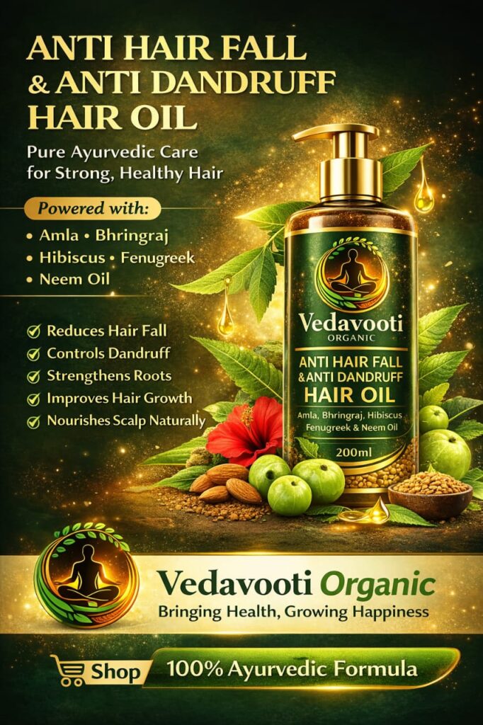 anti hair fall and anti dandruff hair oil