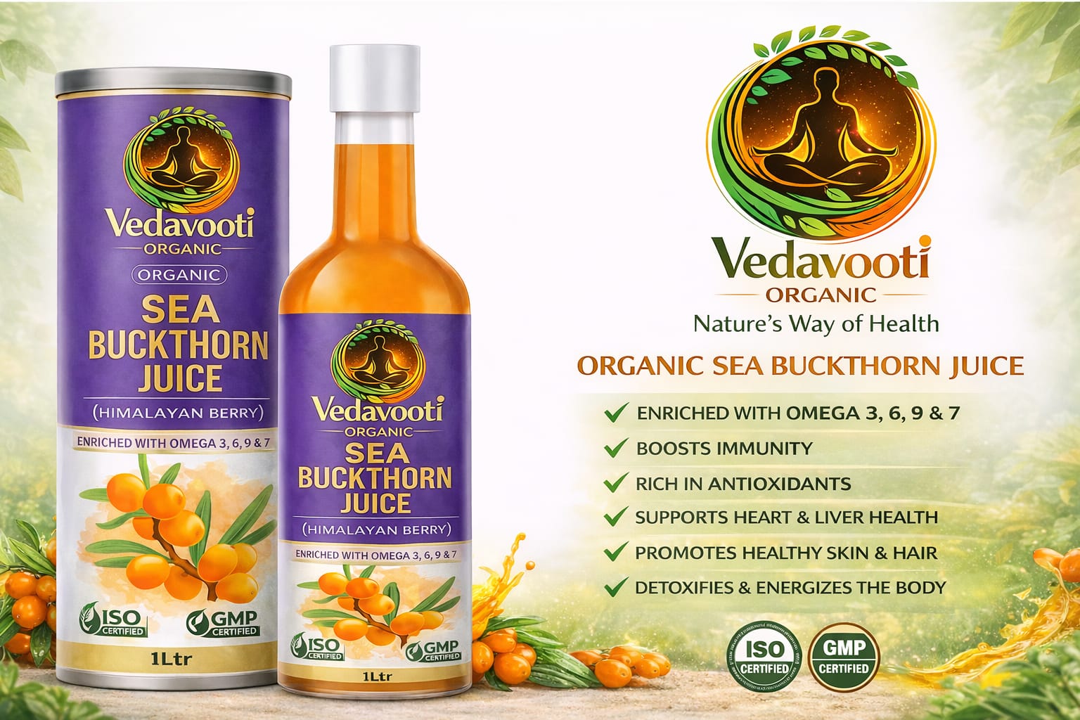 veda vooti organic sea buckthorn juice